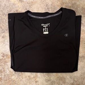 Champion Women’s Black V-Neck Athletic Tee